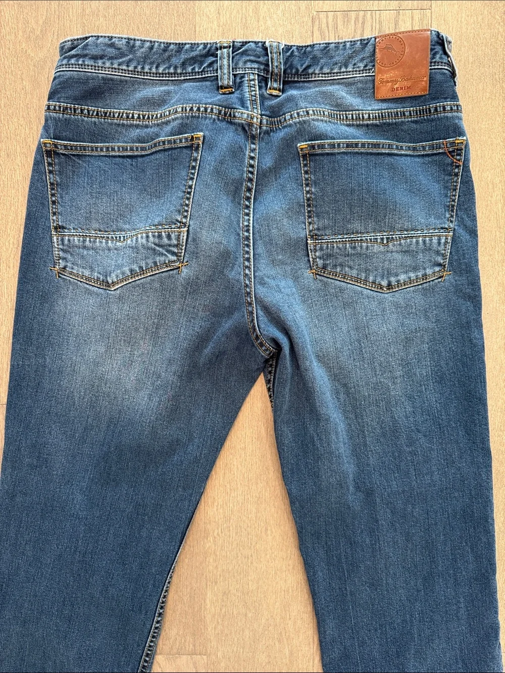Tommy Bahama Sand Drifter Authentic Blue Denim Jeans Mens 32/32 Straight Leg - Picture 13 of 16